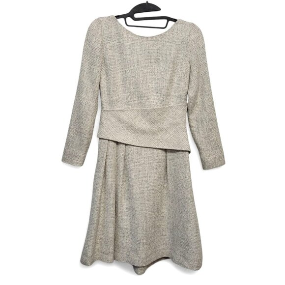 The Fold Camelot Dress White Tweed Fit & Flare - Picture 14 of 15